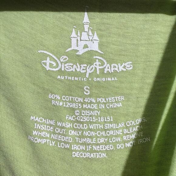 Disney Parks Lime Green Tinker Bell Tink Happy Thoughts Tee Small - Picture 4 of 6
